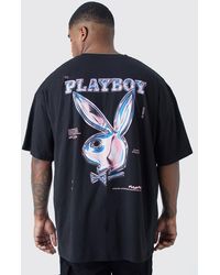 BoohooMAN - Plus Playboy License T-shirt - Lyst
