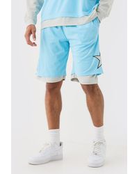 BoohooMAN - Loose Fit Layered Long Length Basketball Short - Lyst