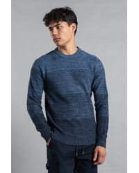 BoohooMAN - Tokyo Laundry Colour-block Crew Neck Knit Jumper - Lyst