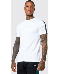 BoohooMAN - Official Print T-shirt With Tape Detail - Lyst