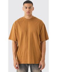 BoohooMAN - Oversized Extended Neck Basic T-shirt - Lyst
