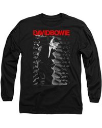 BoohooMAN - David Bowie David Bowie Station To Station Mens Long Sleeve T Shirt, Black - Lyst