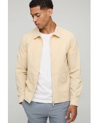 BoohooMAN - Regular Fit Tech Stretch Overshirt - Lyst