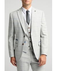 BoohooMAN - Antique Rogue Slim Fit Check Tweed Jacket - Lyst