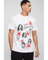 BoohooMAN - Oversize T-Shirt mit lizenziertem Foo Fighters Print - Lyst