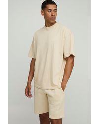 Boohoo - Conjunto Man Oversize De Pantalón Corto Y Camiseta - Lyst
