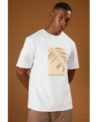 BoohooMAN - Heavyweight Interlock Palm Graphic Embroidered T-shirt - Lyst