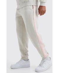 BoohooMAN - Limited Edition Regular Fit Colour Block Joggers - Lyst
