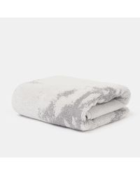 BoohooMAN - Ohs 100% Cotton Marble Hand Towel Hotel Luxury Bath Soft Absorbent - Lyst