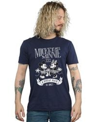 BoohooMAN - Disney Mickey And Minnie Mouse Great Pair T-shirt - Lyst