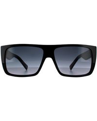 BoohooMAN - Marc Jacobs Rectangle Black Grey Dark Grey Gradient Marc Icon 096/s Sunglasses - Lyst