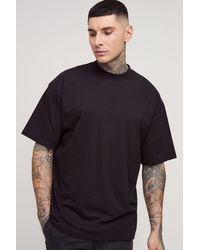 BoohooMAN - Tall Oversized Extended Neck Basic T-Shirt - Lyst