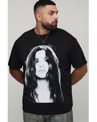 Boohoo - Plus Oversized Selena Gomez License Print T-Shirt - Lyst