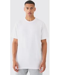 BoohooMAN - Basic Longline Crew Neck T-shirt - Lyst