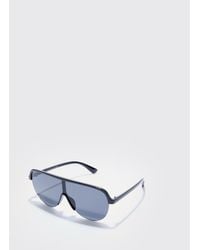 Boohoo - Shield Racer Sunglasses - Lyst