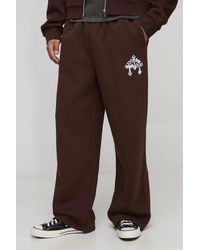 BoohooMAN - Jogginghose mit weitem Bein und Kuh-Print - Lyst