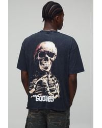 BoohooMAN - Oversized The Goonies Acid Wash License Printed T-Shirt - Lyst