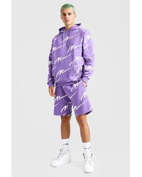 all over man printed hoodie