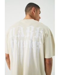BoohooMAN - Oversized Interlock Dark Tropics T-shirt - Lyst