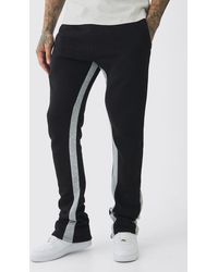 BoohooMAN - Tall Stacked Fit Gusset Sweatpants - Lyst