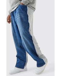 BoohooMAN - Plus lockere Jogger-Jeans mit elastischem Bund - Lyst