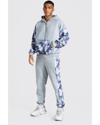 boohooman camo tracksuit
