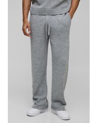 BoohooMAN - Regular Fit Knitted Sweatpants - Lyst