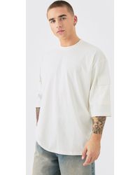 BoohooMAN - Oversized Cargo Pocket Half Sleeve T-shirt - Lyst