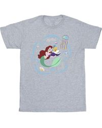 BoohooMAN - Disney The Little Mermaid Reading A Book T-shirt - Lyst