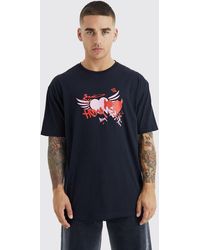 BoohooMAN - Homme Heart Graphic T-shirt - Lyst