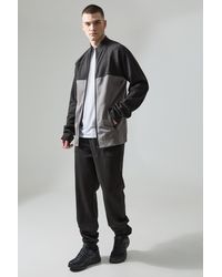 BoohooMAN - Tall Active Tech Zip Thru And Jogger Tracksuit - Lyst
