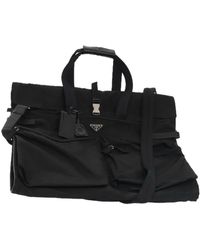 BoohooMAN - Prada Preloved Travel Tote Bag Nylon Model Unisex - Black Luggage - Lyst