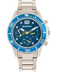 BoohooMAN - Breed Pegasus Bracelet Watch With Day & Date - Lyst