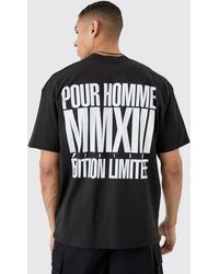 BoohooMAN - Oversized Pour Homme Graphic T-shirt - Lyst