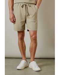 BoohooMAN - Sage Green Seersucker Casual Shorts - Lyst