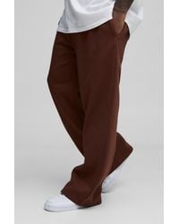BoohooMAN - Plus 330Gsm Straight Leg Basic Sweatpants - Lyst