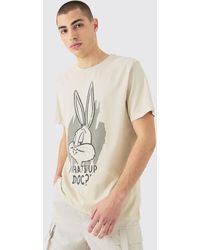 Boohoo - Oversized Looney Tunes Bugs Bunny License T-Shirt - Lyst