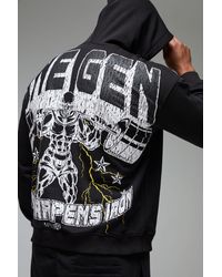 BoohooMAN - Man Active X Og Gym Oversized Hoodie - Lyst