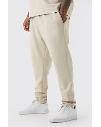 BoohooMAN - Plus Tapered Limited Basic Jogger - Lyst