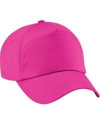 BoohooMAN - Beechfield Plain Original 5 Panel Baseball Cap Pack Of 2 - Lyst