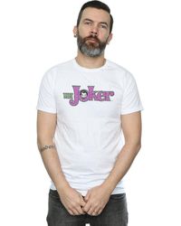 BoohooMAN - Dc Comics The Joker Crackle Logo T-shirt - Lyst