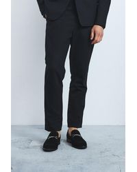BoohooMAN - Mix & Match Linen Blend Tailored Tapered Pants - Lyst