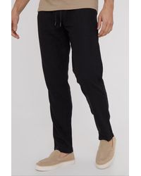BoohooMAN - Threadbare 'fellow' Linen Blend Drawcord Trousers - Lyst