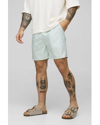 BoohooMAN - Geo Pattern Mid Length Swim Short - Lyst