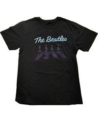 BoohooMAN - The Beatles Crossing Silhouettes Cotton T-shirt - Lyst
