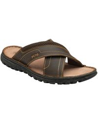 BoohooMAN - Lotus 'mikey' Slip-on Sandals - Lyst