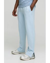 BoohooMAN - 260Gsm Loopback Basic Regular Fit Split Hem Sweatpants - Lyst