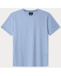 BoohooMAN - Pima Cotton Tee Sky Blue - Lyst