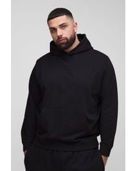 BoohooMAN - Plus Lightweight Loopback Regular Fit Basic Hoodie - Lyst