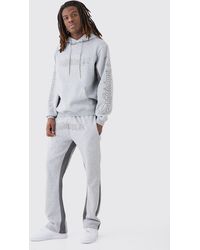 BoohooMAN - Regular Fit Official Panelled Tracksuit - Lyst